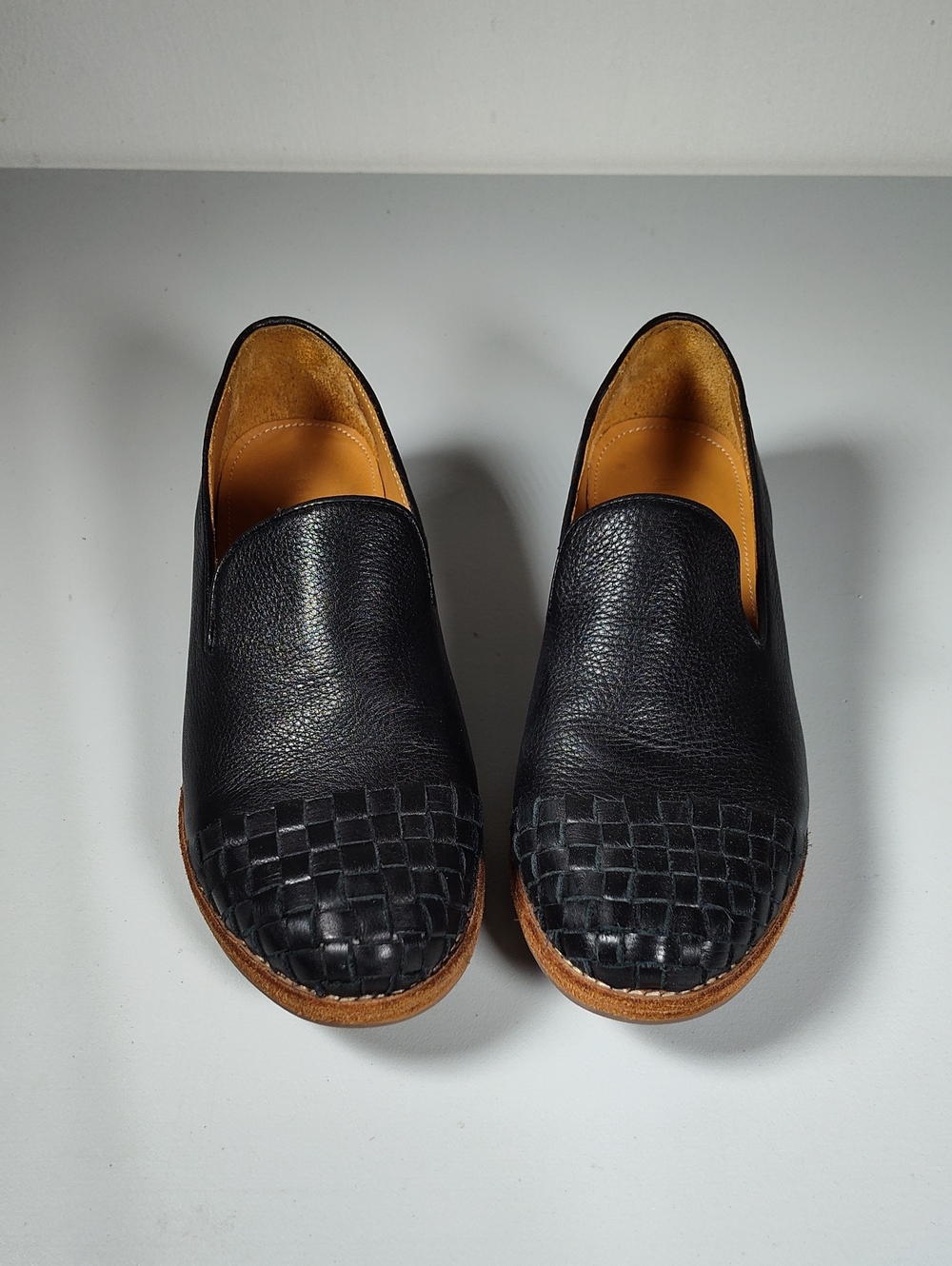 Blackstone HL58 Black Calfskin Leather Loafers 38‎ - Picture 2 of 11